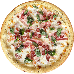С беконом и колбасками 